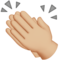 Clapping Hands - Medium Light emoji on Apple